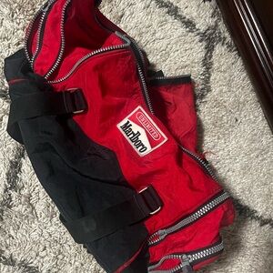 Marlboro Red and Black Travel Duffel